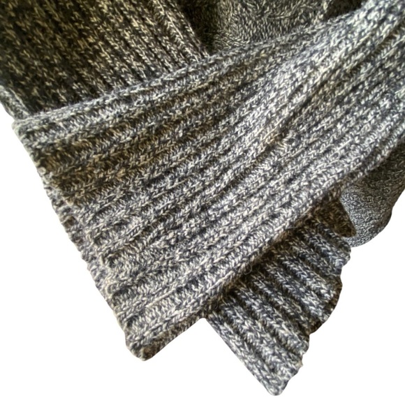 Anthropologie Bird on Wire Charcoal Gray High Low Open Front Wool Cardigan SZ M - Picture 3 of 10